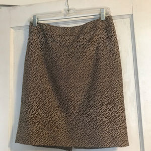 Printed Pencil Skirt